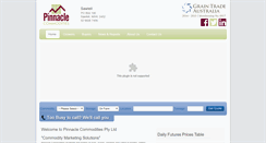 Desktop Screenshot of pinnaclecommodities.com.au